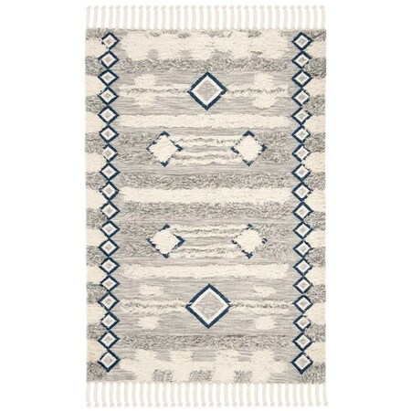 Safavieh Kenya 9 x 12 ft. Rectangle Area Rug Grey & Ivory KNY909F-9